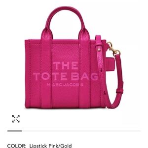 Marc Jacobs Lipstick💄Pink Crossbody (formerly mini) with gold hardware